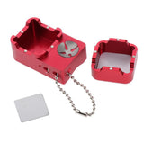 Max Billiard Cue Chalk Case Holder Chalks Carrier Box with Prod Scuffer Red