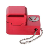 Max Billiard Cue Chalk Case Holder Chalks Carrier Box with Prod Scuffer Red