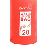 Maxbell Waterproof Storage Dry Bag for Beach Dive Swimming Kayak Rafting Red 20L