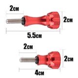 Maxbell Knob Thumb Screw Bolt Nut with Caps for GoPro HE HERO & HD HERO & HD HERO3 Red