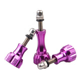 Maxbell Knob Thumb Screw Bolt Nut with Caps for GoPro HE HERO & HD HERO & HD HERO3 Purple