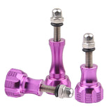 Maxbell Knob Thumb Screw Bolt Nut with Caps for GoPro HE HERO & HD HERO & HD HERO3 Purple