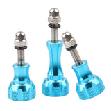 Maxbell Knob Thumb Screw Bolt Nut with Caps for GoPro HE HERO & HD HERO & HD HERO3 Blue