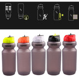 Maxbell Bicycle Kettle Outdoor Cycling Sport Portable Squeez Water Bottle Red Cap