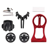 Maxbell Bicycle Computer Mount Stem Extender GPS Stopwatch Holder Bracket Red
