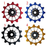 Maxbell 12T Bike Bearing Jockey Wheel Rear Derailleur Pulley Ceramic Bearing Red