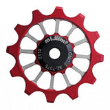 Maxbell 12T Bike Bearing Jockey Wheel Rear Derailleur Pulley Ceramic Bearing Red