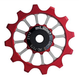 Maxbell 12T Bike Bearing Jockey Wheel Rear Derailleur Pulley Ceramic Bearing Red