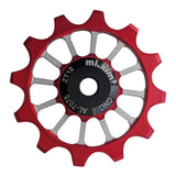 Maxbell 12T Bike Bearing Jockey Wheel Rear Derailleur Pulley Ceramic Bearing Red