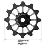 Maxbell 12T Bike Bearing Jockey Wheel Rear Derailleur Pulley Ceramic Bearing Red