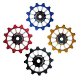 Maxbell 12T Bike Bearing Jockey Wheel Rear Derailleur Pulley Ceramic Bearing Red