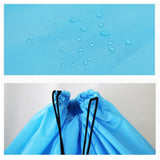 Max Large Capacity Bag Waterproof Drawstring Storage Pouch Sack Blue 50x70cm