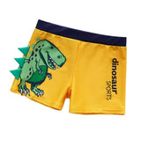 Maxbell Kids Swimsuit Shorts Swimwear Youth Swimming Bath Pants Dinosaur Yellow M