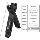 Maxbell 2Pcs Bicycle Tire Tyre Lever Opener Breaker Wheel Spoke Repair Tools Black