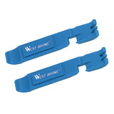 Maxbell 2Pcs Bicycle Tire Tyre Lever Opener Breaker Wheel Spoke Repair Tools Blue
