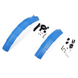 Maxbell Foldable Bicycle Bike Mudguard Adjustable Front Rear Mud Guard Blue