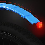 Maxbell Foldable Bicycle Bike Mudguard Adjustable Front Rear Mud Guard Blue