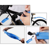 Maxbell Foldable Bicycle Bike Mudguard Adjustable Front Rear Mud Guard Blue