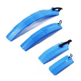 Maxbell Foldable Bicycle Bike Mudguard Adjustable Front Rear Mud Guard Blue