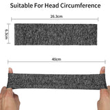 Maxbell Men Women Sports Headband Gym Tennis Basketball Sweatband Hairband Gray