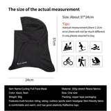 Maxbell Cycling Balaclava Full Face Mask Scarf Cover Neck Warmer for Skiing Black