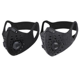 Maxbell Motorcycle Cycling Half Face Mask with Filter Activated Carbon Mask Gray