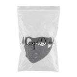 Maxbell Motorcycle Cycling Half Face Mask with Filter Activated Carbon Mask Gray