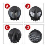 Maxbell Motorcycle Cycling Half Face Mask with Filter Activated Carbon Mask Gray