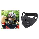 Maxbell Motorcycle Cycling Half Face Mask with Filter Activated Carbon Mask Gray