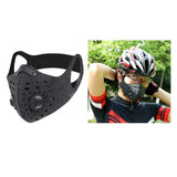 Maxbell Motorcycle Cycling Half Face Mask with Filter Activated Carbon Mask Gray