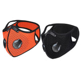 Maxbell Cycling Sports Anti Dust Gas Activated Carbon Filter Half Face Mask Orange
