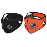 Maxbell Cycling Sports Anti Dust Gas Activated Carbon Filter Half Face Mask Orange