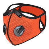 Maxbell Cycling Sports Anti Dust Gas Activated Carbon Filter Half Face Mask Orange