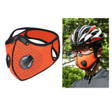 Maxbell Cycling Sports Anti Dust Gas Activated Carbon Filter Half Face Mask Orange