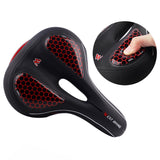 Maxbell Bicycle Front Seat Cushion Bike Seat with Waterproof Back Taillight Black