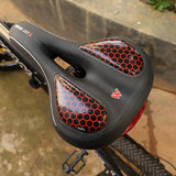 Maxbell Bicycle Front Seat Cushion Bike Seat with Waterproof Back Taillight Black