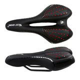 Maxbell Bicycle Seat Cycling Hollow Saddle Pad Replacement Soft Cushion Black+Red