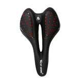 Maxbell Bicycle Seat Cycling Hollow Saddle Pad Replacement Soft Cushion Black+Red