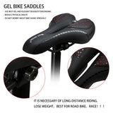 Maxbell Bicycle Seat Cycling Hollow Saddle Pad Replacement Soft Cushion Black+Red