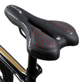 Maxbell Bicycle Seat Cycling Hollow Saddle Pad Replacement Soft Cushion Black+Red