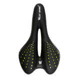 Maxbell Bicycle Seat Cycling Hollow Saddle Pad Replacement Soft Cushion Black+Green