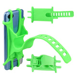 Maxbell Adjustable Soft Silicone Phone Holder Mount for Bicycle Handlebars Green