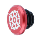Maxbell 1 Piece Alloy Bicycle Bike Handlebar End Plugs Bar End Cap Red A