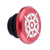 Maxbell 1 Piece Alloy Bicycle Bike Handlebar End Plugs Bar End Cap Red A