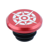 Maxbell 1 Piece Alloy Bicycle Bike Handlebar End Plugs Bar End Cap Red A