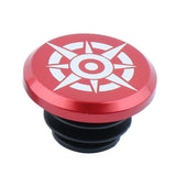 Maxbell 1 Piece Alloy Bicycle Bike Handlebar End Plugs Bar End Cap Red A