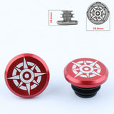 Maxbell 1 Piece Alloy Bicycle Bike Handlebar End Plugs Bar End Cap Red A
