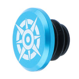 Maxbell 1 Piece Alloy Bicycle Bike Handlebar End Plugs Bar End Cap Blue A
