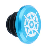 Maxbell 1 Piece Alloy Bicycle Bike Handlebar End Plugs Bar End Cap Blue A