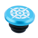 Maxbell 1 Piece Alloy Bicycle Bike Handlebar End Plugs Bar End Cap Blue A